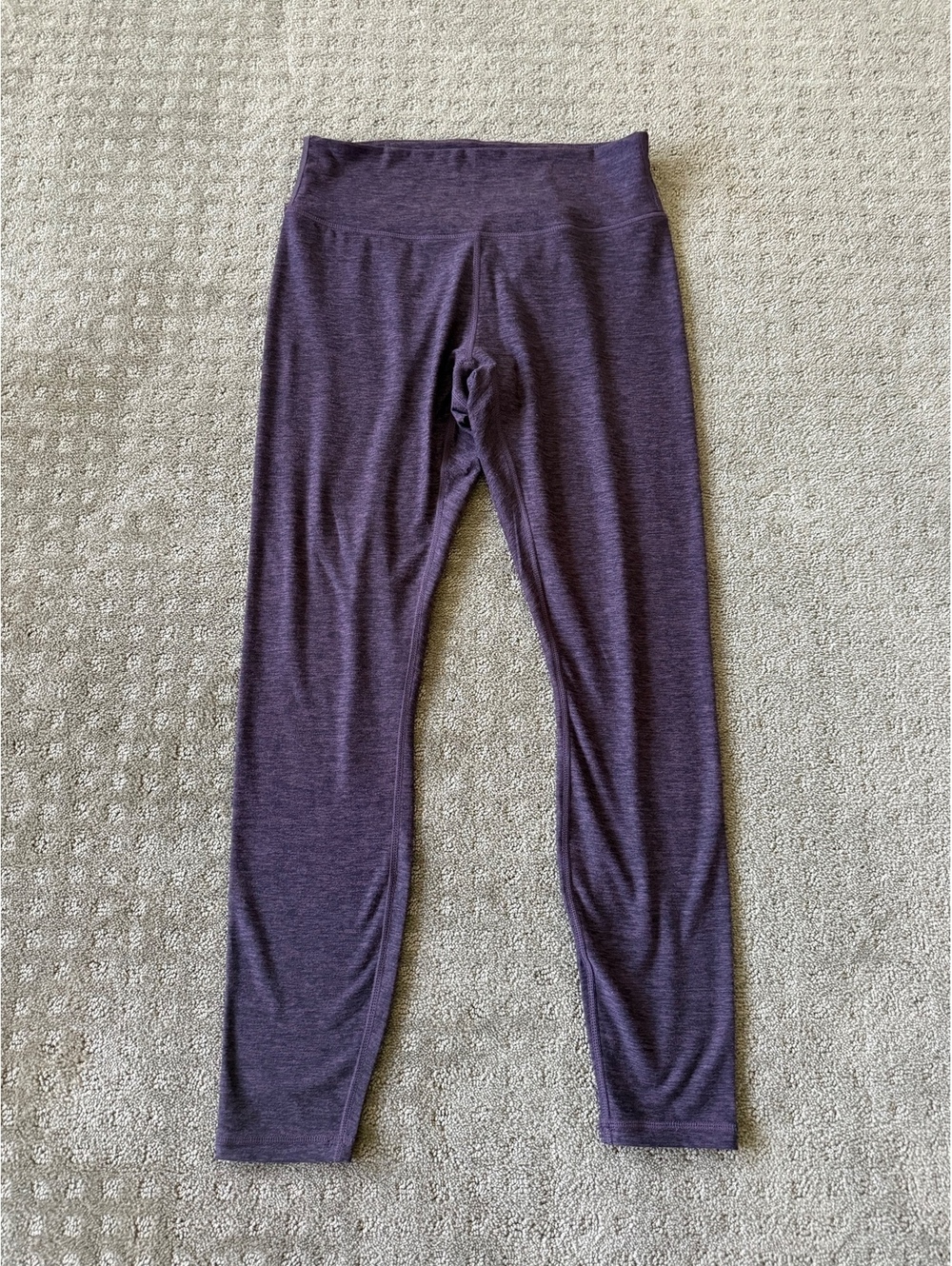 Fabletics Purple High-Waisted Leggings, Size Medium